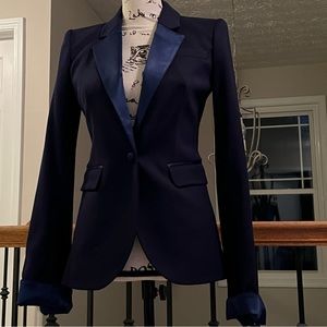 Rachel Zoe Hutton Wool Blazer.  Size 2.  Navy.